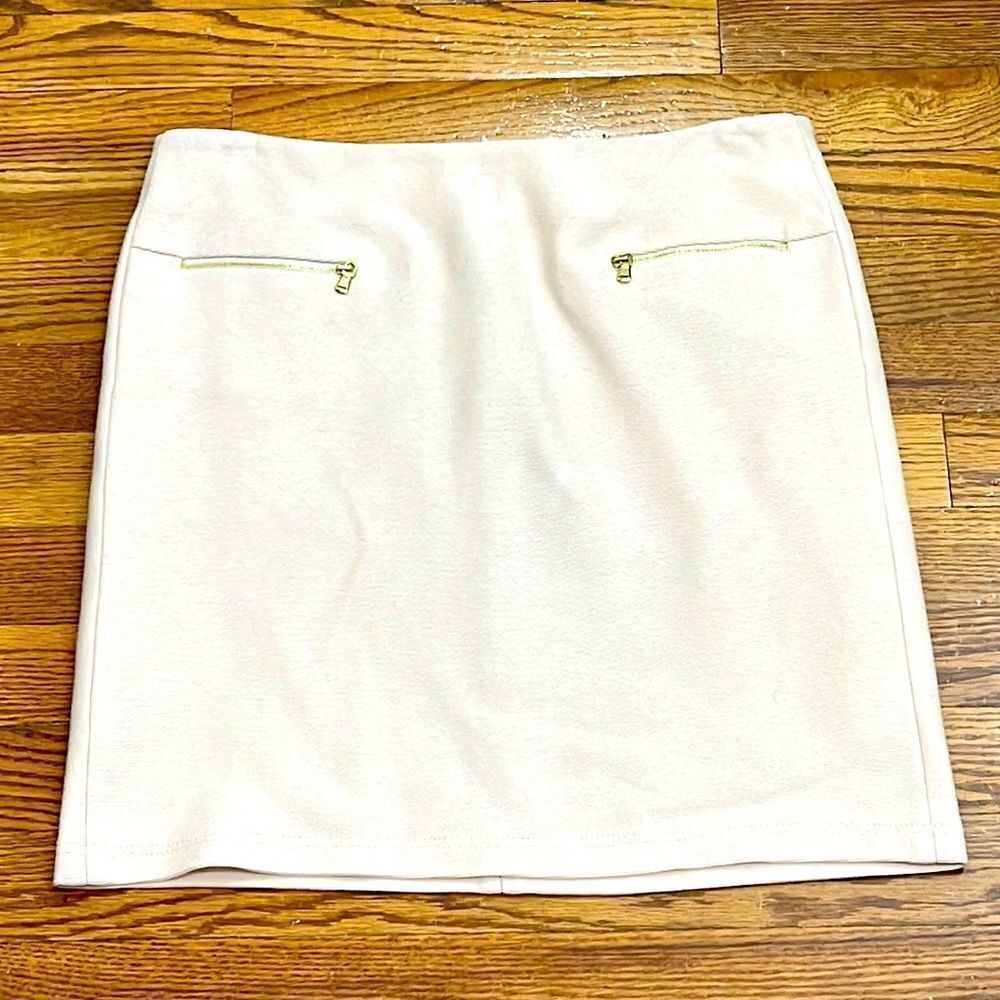 Pablo Gerard Darel Cream Pencil Skirt